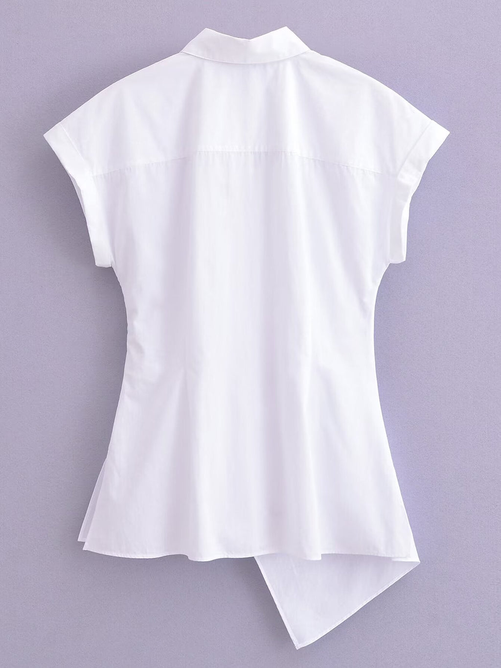 Don't Cross Me White Poplin Shirt