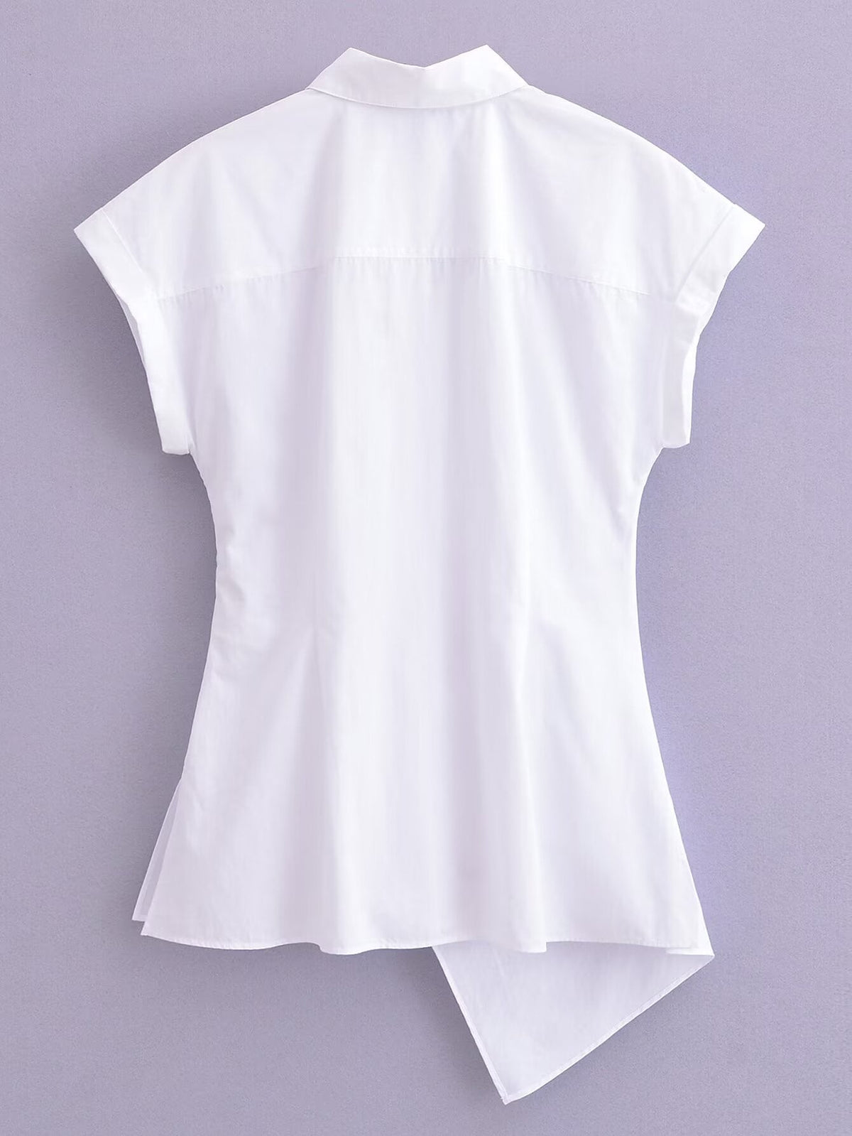 Don't Cross Me White Poplin Shirt
