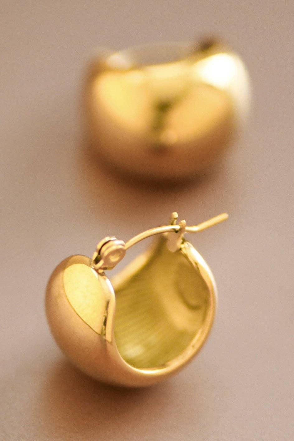 The 18K Off Duty Gold Hoops