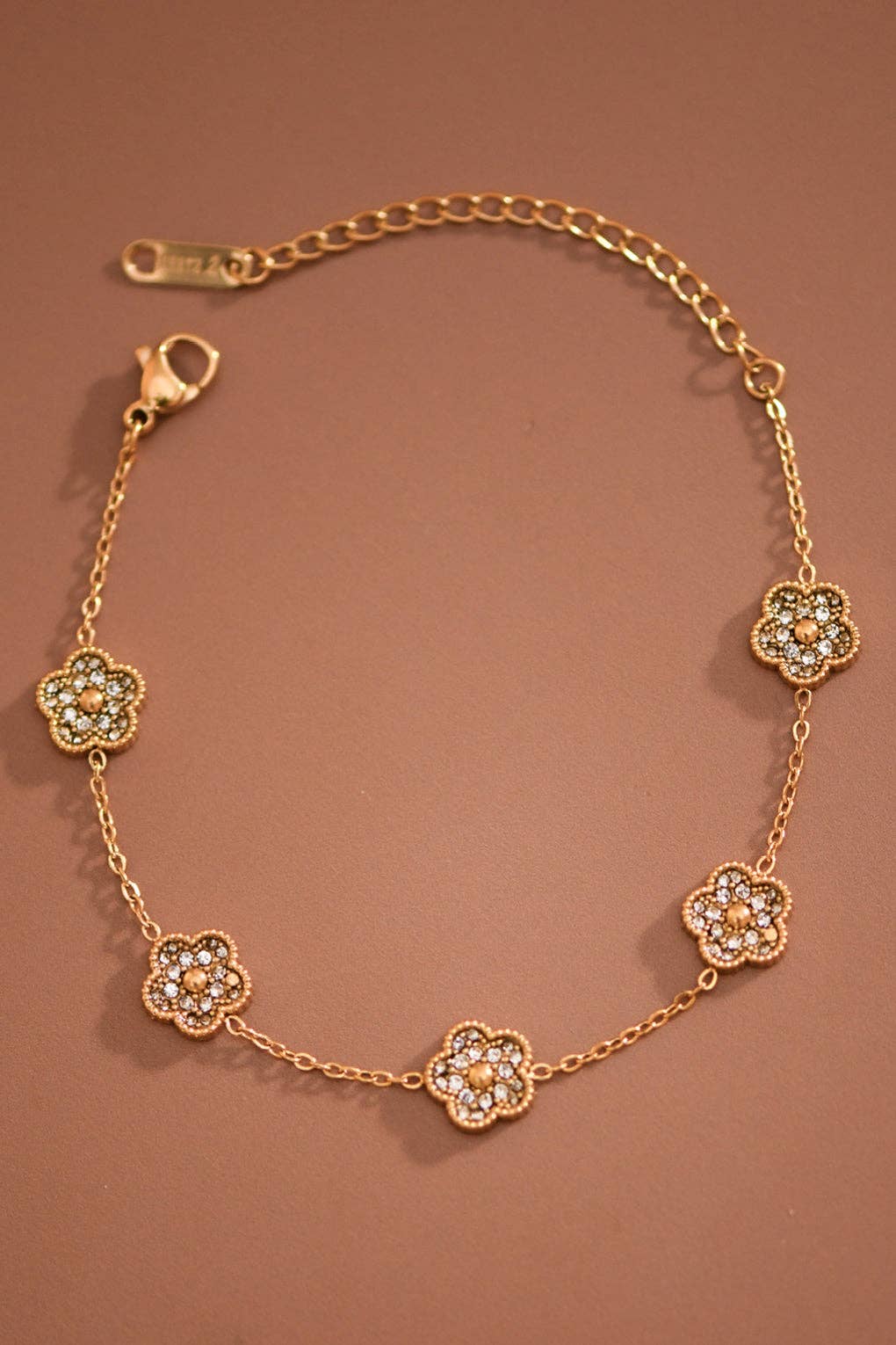 The 18K Gold Golden Hour Floral Bracelet