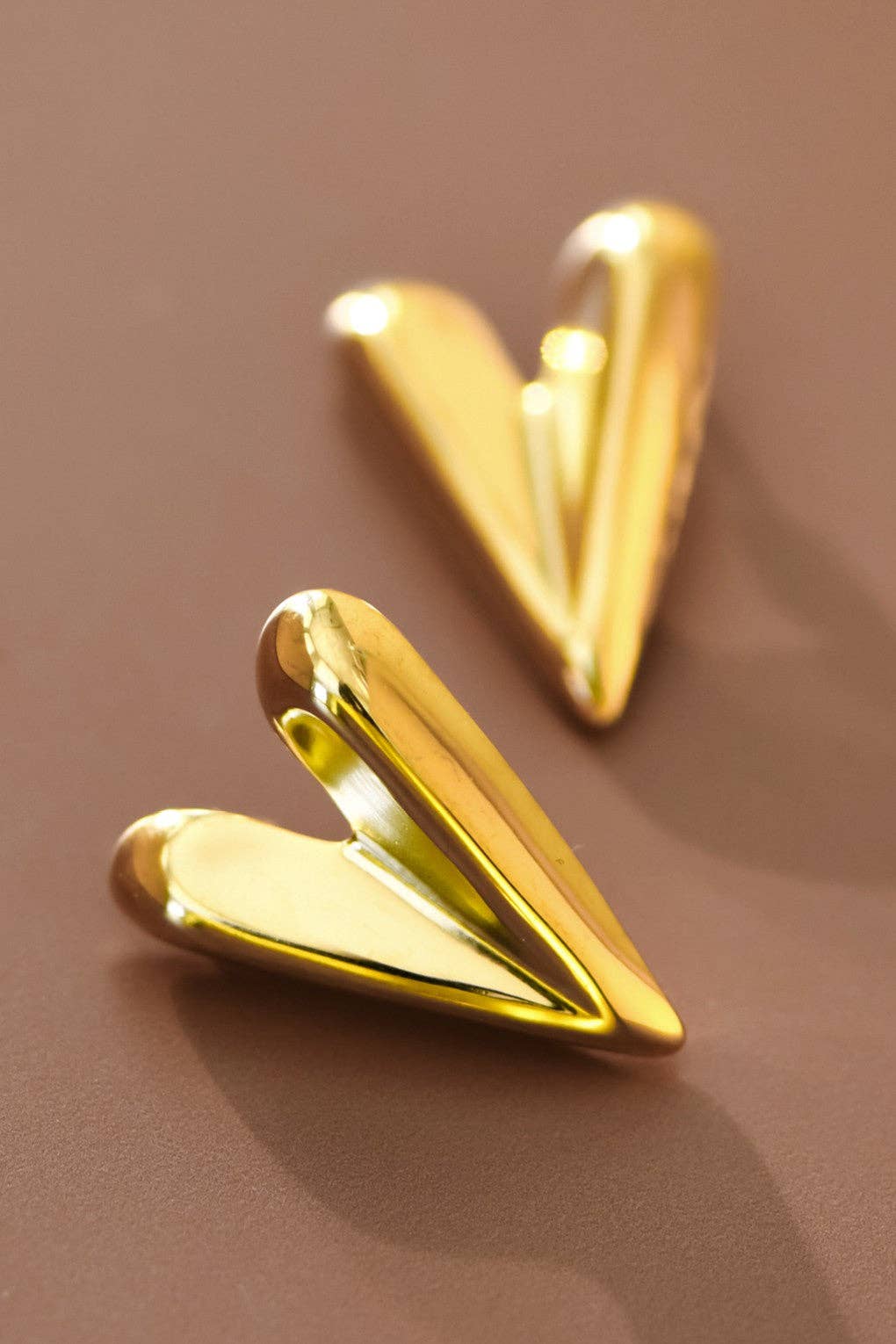 The Heart On Your Sleeve 18K Gold Studs