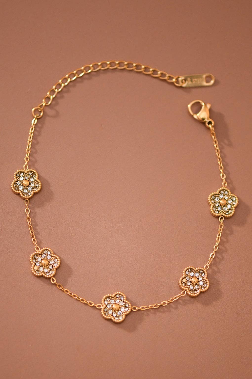 The 18K Gold Golden Hour Floral Bracelet