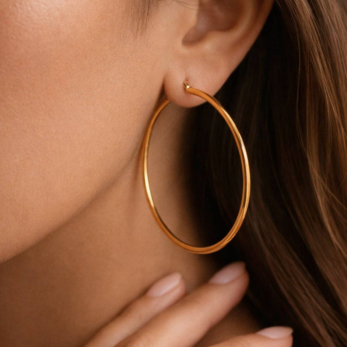The 18K Always Appropriate Gold Hoops