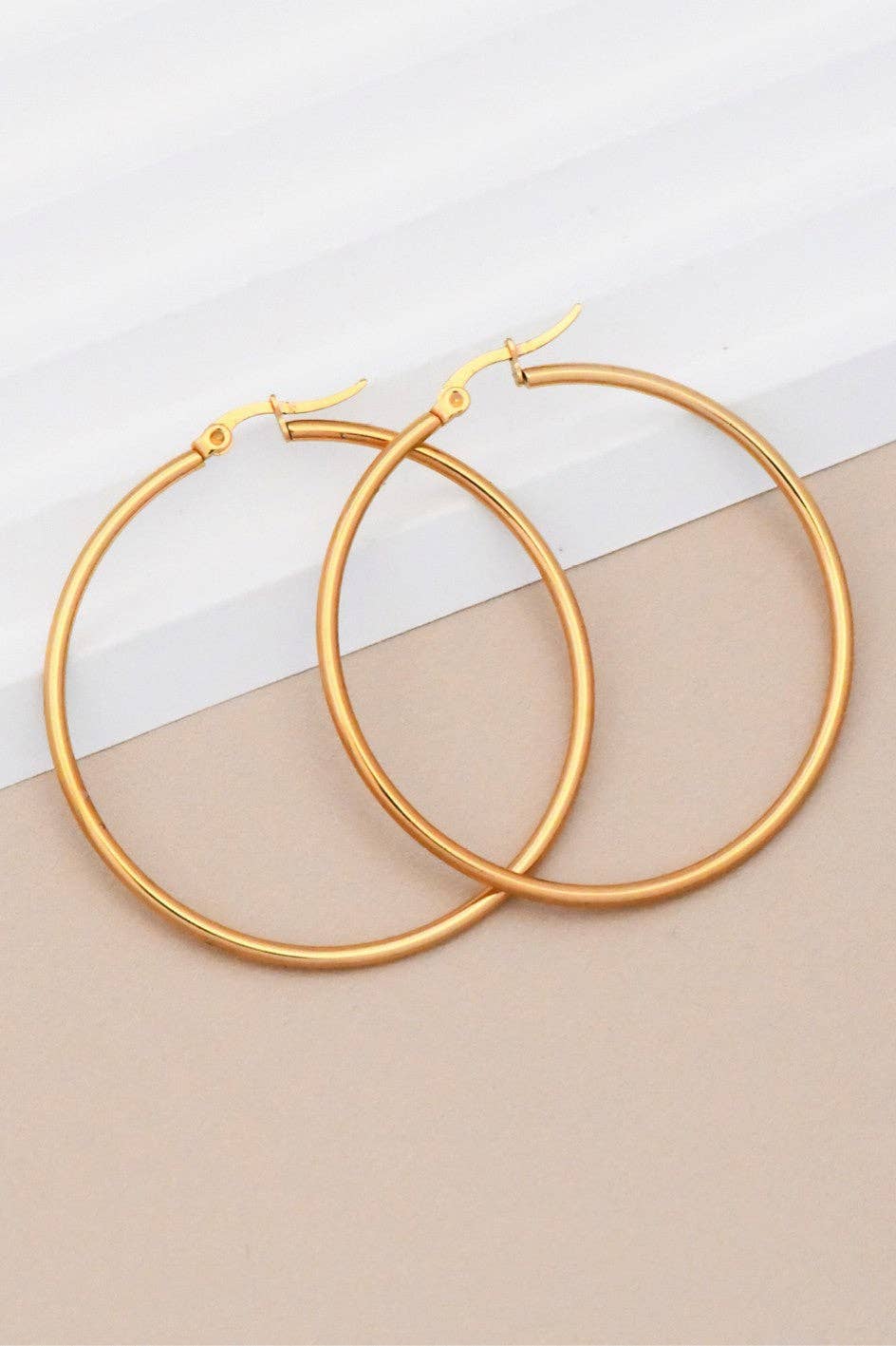 The 18K Always Appropriate Gold Hoops