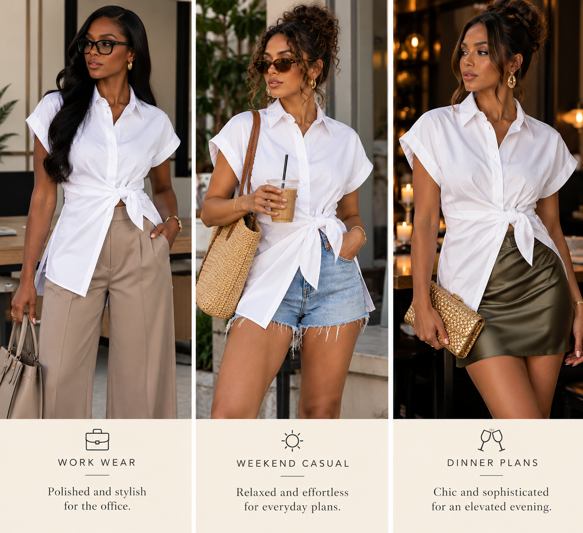 Don't Cross Me White Poplin Shirt