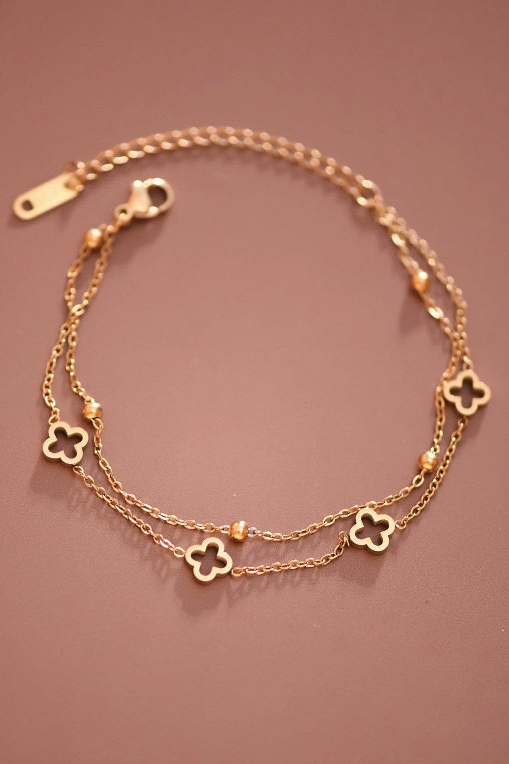 The 18K Golden Luck Clover Bracelet