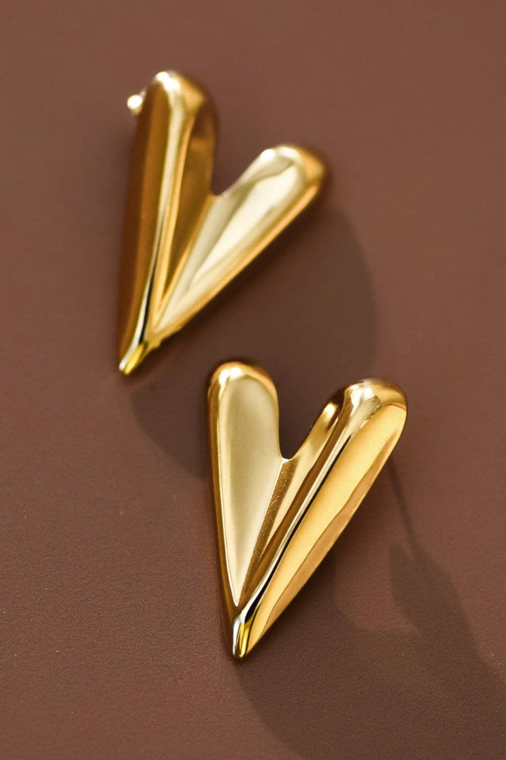 The Heart On Your Sleeve 18K Gold Studs