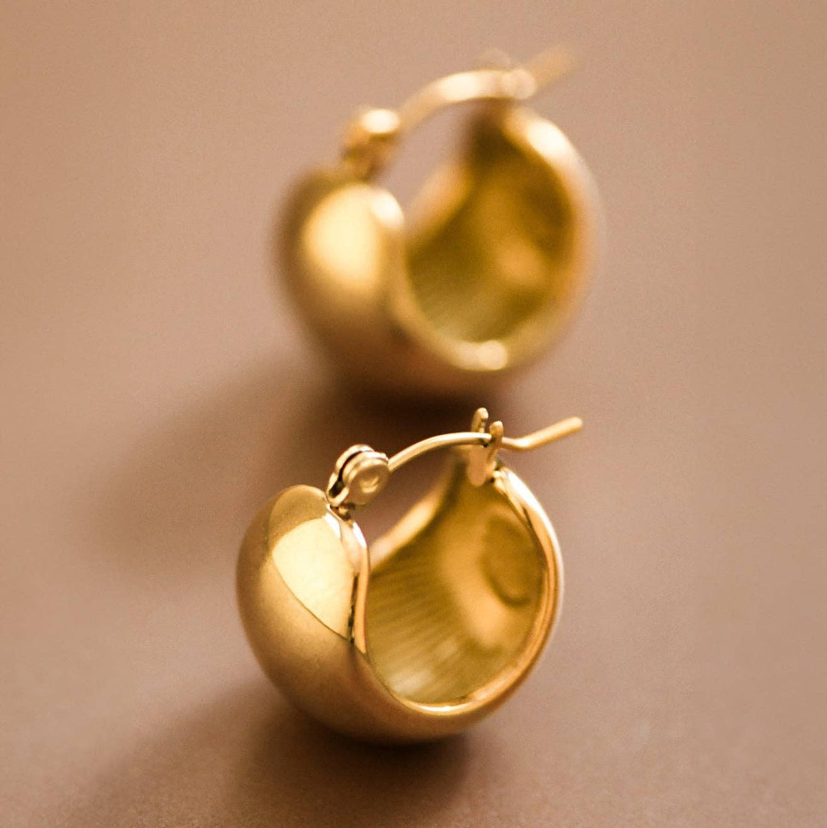The 18K Off Duty Gold Hoops