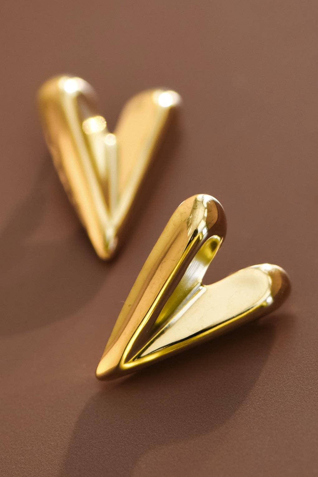 The Heart On Your Sleeve 18K Gold Studs