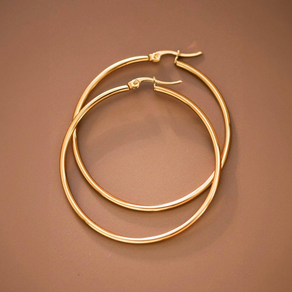 The 18K Always Appropriate Gold Hoops