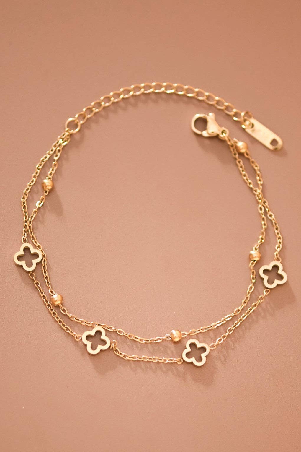 The 18K Golden Luck Clover Bracelet