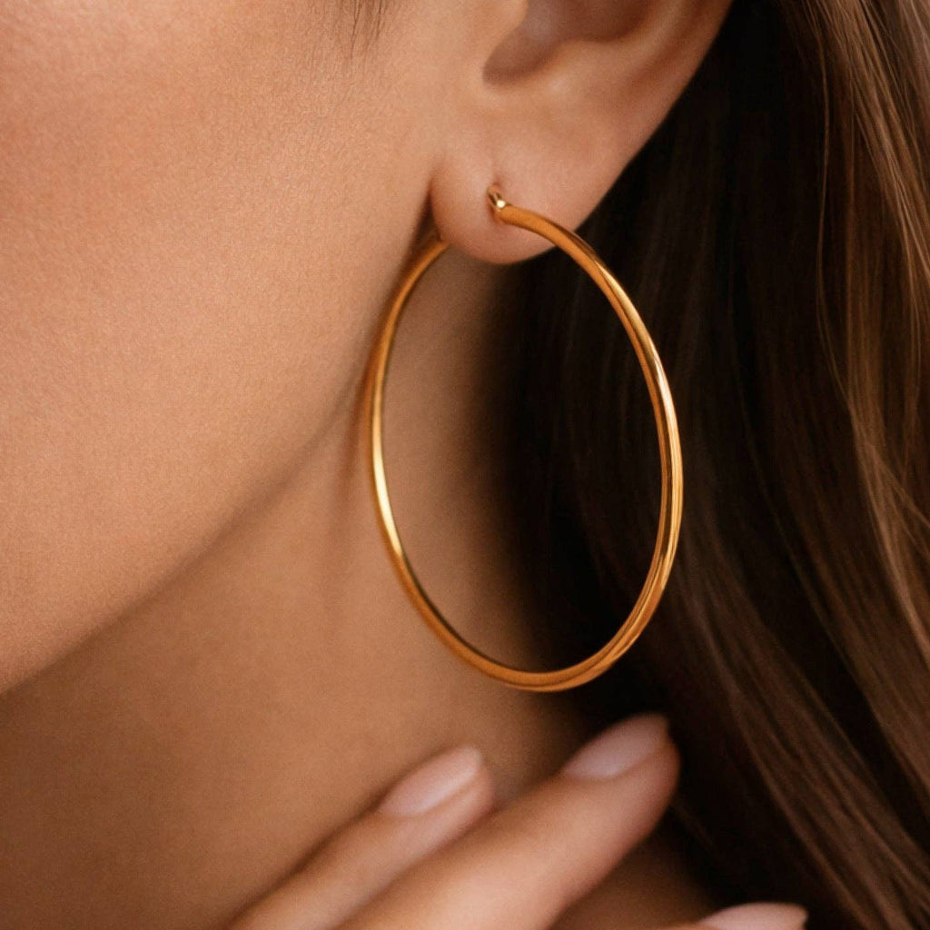 The 18K Always Appropriate Gold Hoops